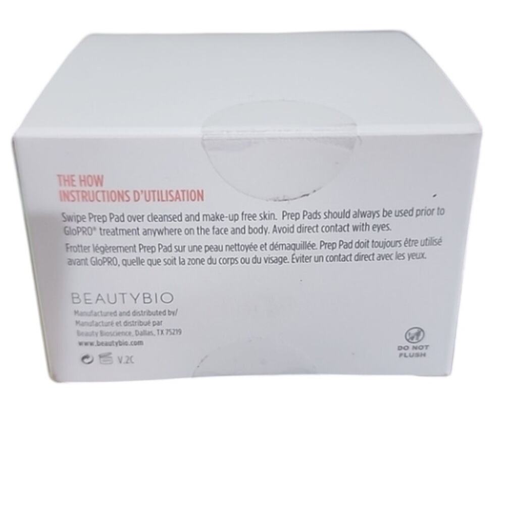 BEAUTYBIO GloPRO Skin Prep Pads Clarifying Cleansing Wipes Peptides NEW SEALED - Picture 4 of 5